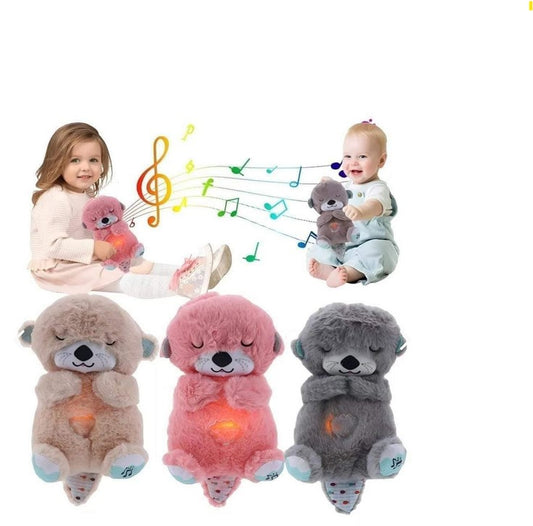 NUTRIA DE PELUCHE CON SONIDO Y LUZ